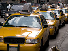 Fleet of taxis