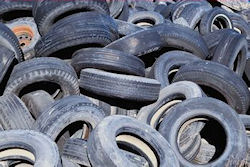Tires and plastic are converted to oil
